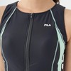 Fila 3132025 Women's Tankini Set, Full Zip Tankini, Top and