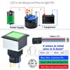 Square Momentary Push Button Switch Ultra Thin 21 * 21mm