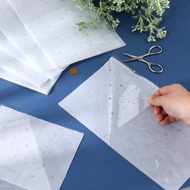 Hariendny 6 Sheet Iron-On Rhinestone Sheets Transfers for Clothing - Crystal Transfers, Glitter Hotfix Rhinestone Decals, Flat Round Rhinestone Patches for DIY Craft (2mm, 3.5mm)