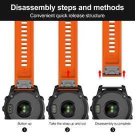 MYSNBKN Compatible with Garmin Fenix 7 Band,22mm Soft Silicone Watch Band Replacement for Fenix 7 Pro/Fenix 6/Fenix 6 Pro/Fenix 5/Fenix 5 Plus/Forerunner 935/Forerunner 945/Approach S60 Smartwatch