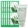 (10 sheets) Innisfree Energy Mask Green Tea + Green Tea Amino Moisture Cleansing Foam / (10매)이니스프리 에너지 마스크 그린티+그린티 아미노 수분 클렌징 폼