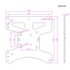 Befenybay - Placa modular en Y para perfil de aluminio