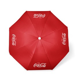 PICNIC TIME Coca-Cola Enjoy Coke Outdoor Canopy Sunshade Beach Umbrella 5.5', Small Patio Umbrella, Beach Chair Umbrella, (Red)