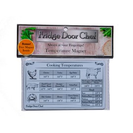 Internal Cooking Temperature Magnet - Plus Free Proper Place Setting Magnet! Cook Your Food to The Perfect Temp Every time. Great Gift for Home Chefs & Grilling. from The Fridge Door Chef