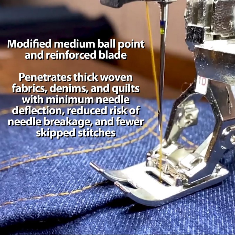 SCHMETZ Jean & Denim Sewing Machine Needles - Precision Needles