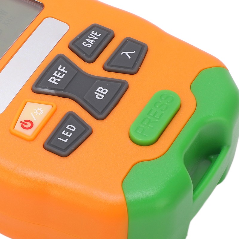 Orange Mini Fiber Optic Power Meter Fast Accurate Sensitive Robust