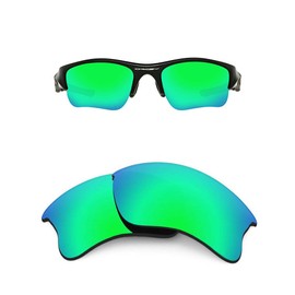 HiCycle2 FOOUS Replacement Lenses for Oakley Flak Jacket XLJ Polarized Sunglasses, Green