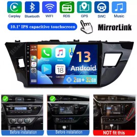 JOYINCAR 2+32GB For Toyota Corolla 2014-2016 Android 13 Car Stereo Radio GPS RDS CarPlay