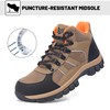 WYJXFHL Steel Toe Boots for Men Women Non-Slip Puncture Proof