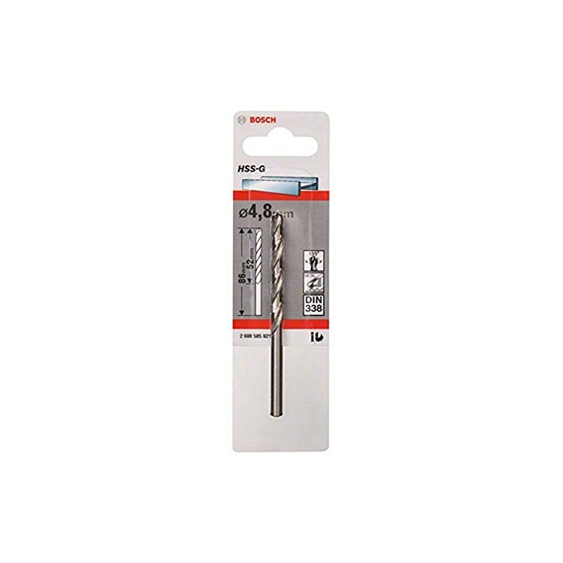 Bosch Professional 1x Metal drill bits HSS-G DIN 338 (for