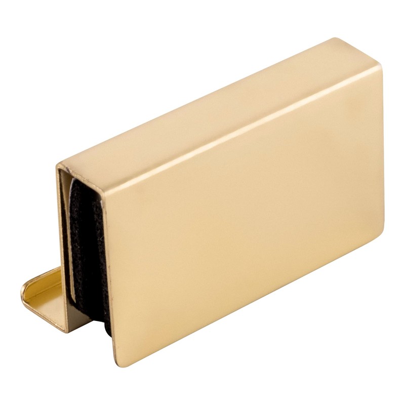 CRL GDH60BR Brass Finger Grip Strike Plate