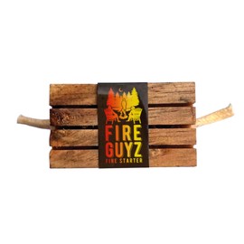 Fire Guyz Fire Starter Single Unit Campfire Fireplace Cooking All Natural Survival,Brown