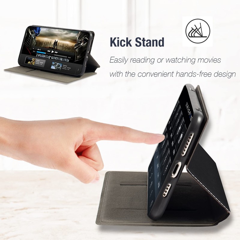 Colorblock Invisible Magnetic PU Leather Flip Case Compatible with IIIF150
