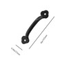 12 Pcs Barn Door Handles, 3.2 Inch Hole Center, Black