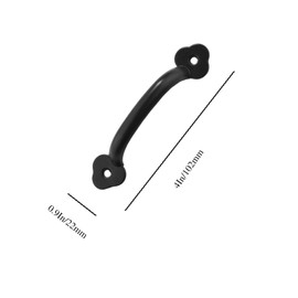 12 Pcs Barn Door Handles, 3.2 Inch Hole Center, Black