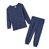 IFFEI Family Matching Pajamas Sets 2 Piece Lounge Set Long