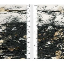 Lion Brand Fancy Fur Yarn-Ecru & Ebony