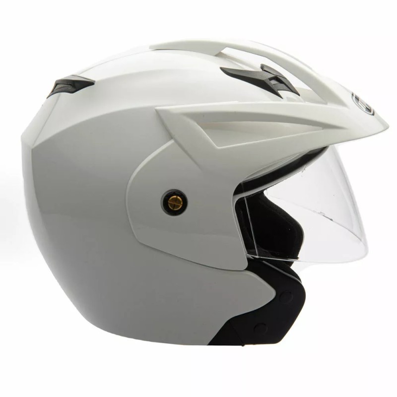 MMG Motorcycle Scooter Open Face Helmet Crux Flip Up Visor