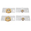 2 Sets Sliding Door Roller Brass Stainless Steel Pulley for