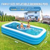 Inflatable Pool with Seats,130'' x 72'' x 22'' Extra Large