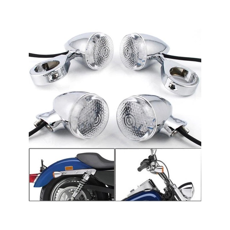 Astradepot 4x Motorcycle LED Turn Signal Light 41mm Front Rear