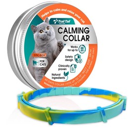 Calming Collar for Cats, Pheromone Collar for Cat Anxiety Relief, 60 Days Adjustable Waterproof TPE, Cat Calming Collars Helps Calm During Loud Noises and Separation (Aurora, 1 Pack)