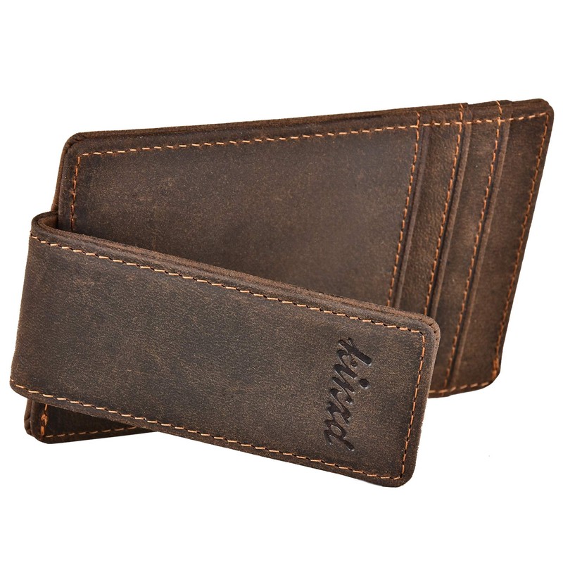 kinzd Money Clip, Front Pocket Wallet, Leather RFID Blocking Strong