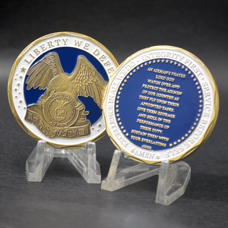 Aomcisi U.S. Air Force Liberty We Defend Challenge Coin