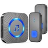 SURFOU Wireless Doorbell with 1 receiver 2 Buttons,IP55 Waterproof Doorbell,1300