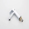 Chrome Single-Hole Bathroom and Laundry Vanity Sink Faucet with Two