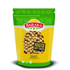 Baraka's Roasted Chickpeas |Salted| 100% Vegan| Gluten Free| Resealable Bag. (250g)