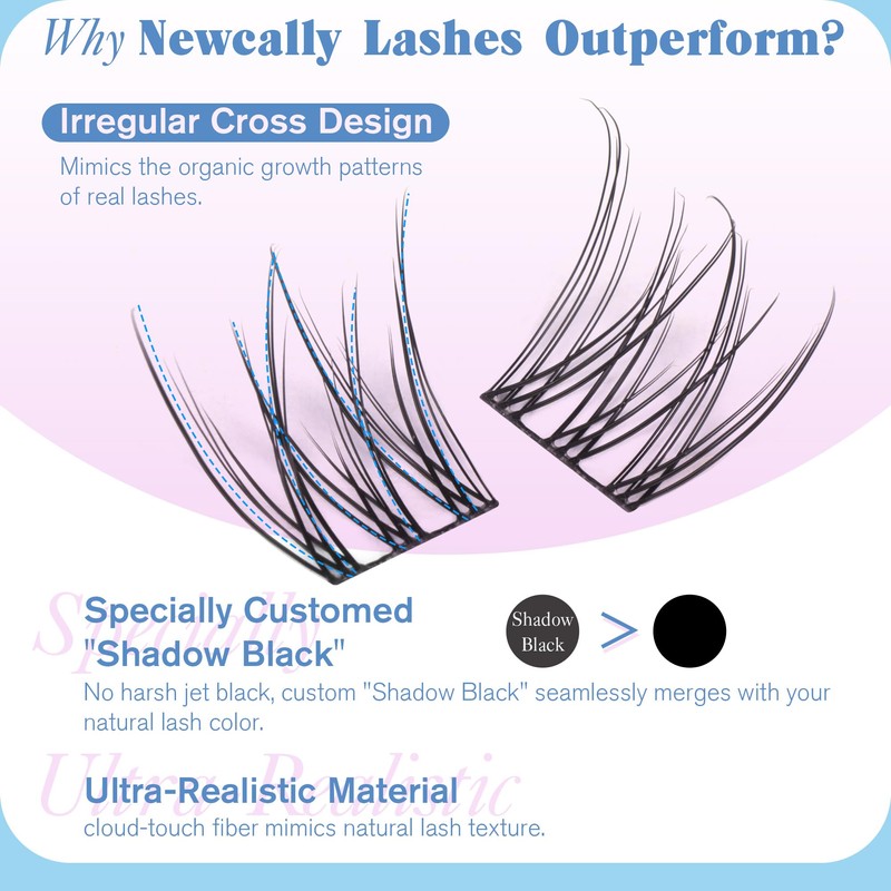 Natural Lash Clusters Kit DIY Lash Extension Kit Wispy Eyelash
