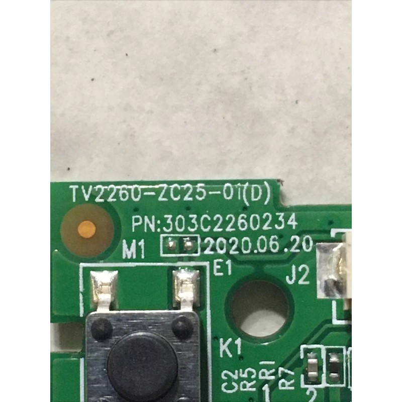 ONN 100068378 POWER BUTTON/ IR SENSOR TV2260-ZC25-01 (D)