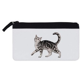 Azeeda 'Prancing Gray Tabby Cat' Pencil Case (PC00054474)