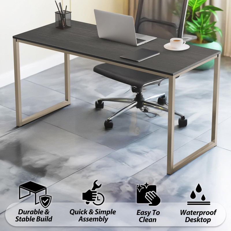 SHW Mission 48-Inch Home Office Computer Desk, Espresso