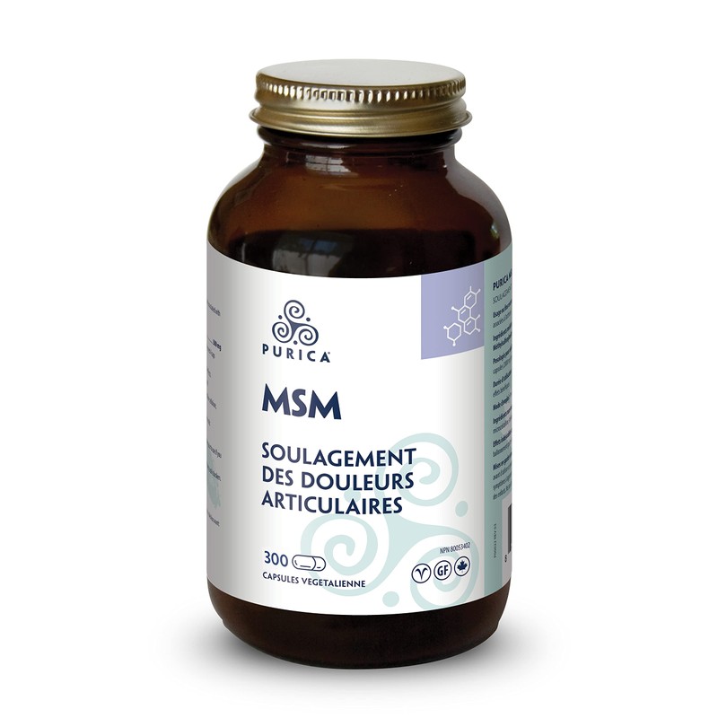 PURICA PURICA MSM, 300 Capsules - Enhanced Joint Support, Non-GMO
