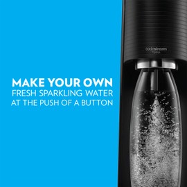 SodaStream Terra Sparkling Water Maker Bundle (Black), with CO2, DWS Bottles, and Bubly Drops Flavors