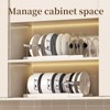 SNBBGT Expandable Pot Organizer with 7 Adjustable Dividers for Kitchen