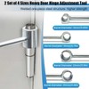 2PCS Hinges Gap Adjusting Wrench, Door Hinge Adjustment Key, for