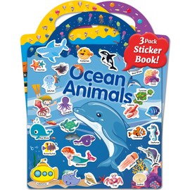 Benresive Reusable Sticker Books for Kids 2-4, Sticker Books for Toddlers 1-3 2-4, Toddler Travel Toys Activities Crafts Gifts