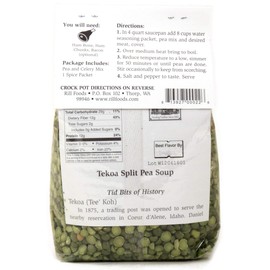 Rill Foods Tekoa Split Pea Soup Mix 16 oz each (2-Pack)