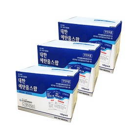 Daehan Ethanol Swap 1 Box 100 pieces x 3 Ethanol Alcohol Swabs / 대한 에탄올스왑 1Box 100매입x3개 에탄올 알콜솜
