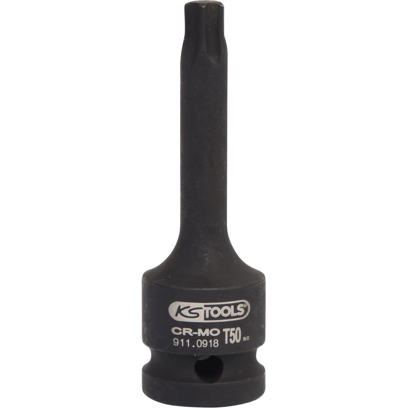 KS Tools 911.0918 1/2" Impact socket for TX screws, long,