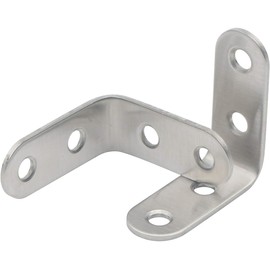 Pxyelec 30 Pcs L Brace Set Stainless Steel 2mmThicker Brace Corner Steel Joint Right Angle Bracket Fastener Fixture Protector for Wood, 40mm x40mm x16mm