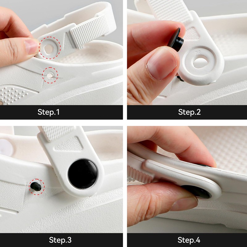 BHSTTNIXP 8 Sets 16mm Black Replacement Rivets Button for Beach