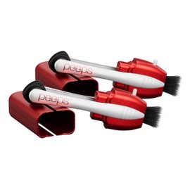 Peeps Glasses Cleaner - for Eyeglasses, Reading Glasses, and More - Lens Cleaner with Carbon Microfiber Tech - Soft Touch Red - 2 Count (Pack of 1)