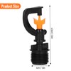 5PCS G1/2 Male Thread Rotating Sprinkler Head Misting Nozzle for
