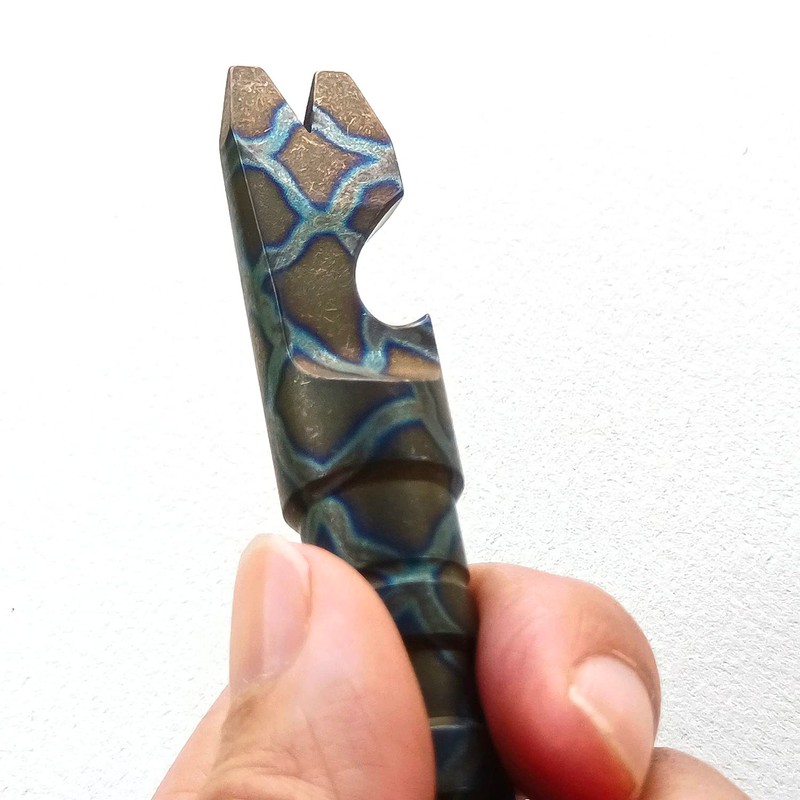 Titanium Crowbar Nail Puller Pry Bar Bottle Opener Cool Stick