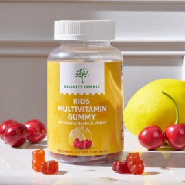 Wellness Essence Kids Multivitamin Gummy For Growing Health & Vitality Packed with Zinc, Iodine