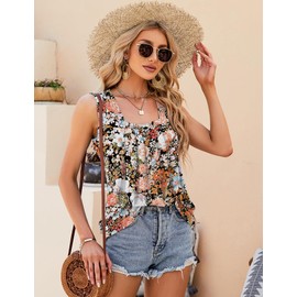 Vacation Outfits for Women Beach Trendy Tops Spring Fashion 2025 Resort Wear Plus Size Floral 3X
